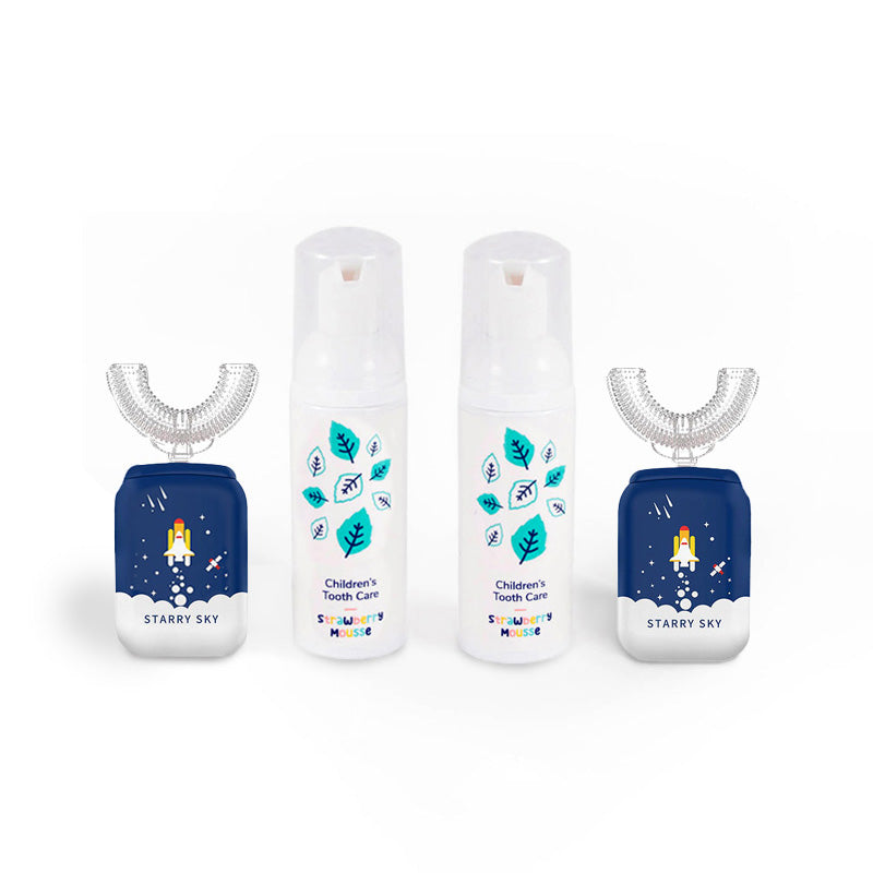 Družinski set Belli Denti® - 2x električna zobna ščetka in 2x penasta zobna pasta