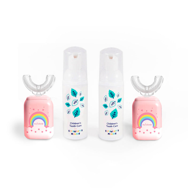 Družinski set Belli Denti® - 2x električna zobna ščetka in 2x penasta zobna pasta