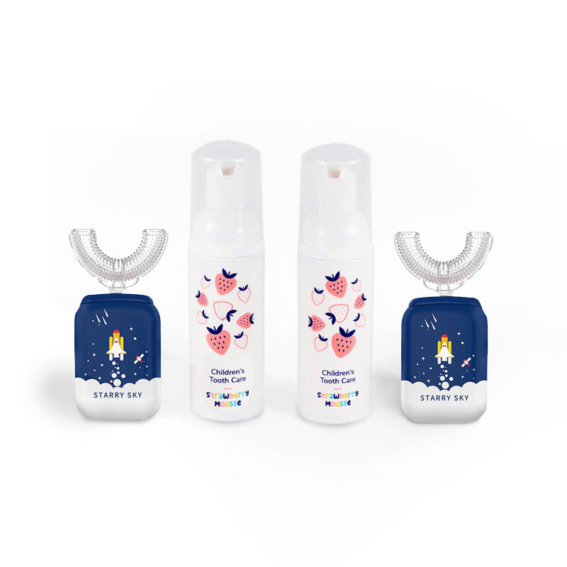 Družinski set Belli Denti® - 2x električna zobna ščetka in 2x penasta zobna pasta