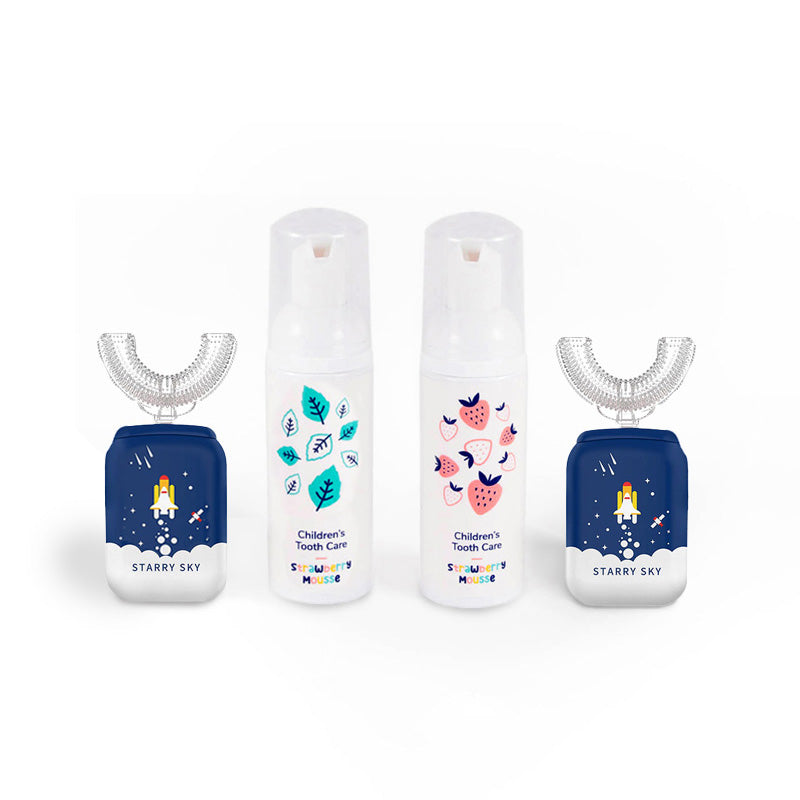 Družinski set Belli Denti® - 2x električna zobna ščetka in 2x penasta zobna pasta