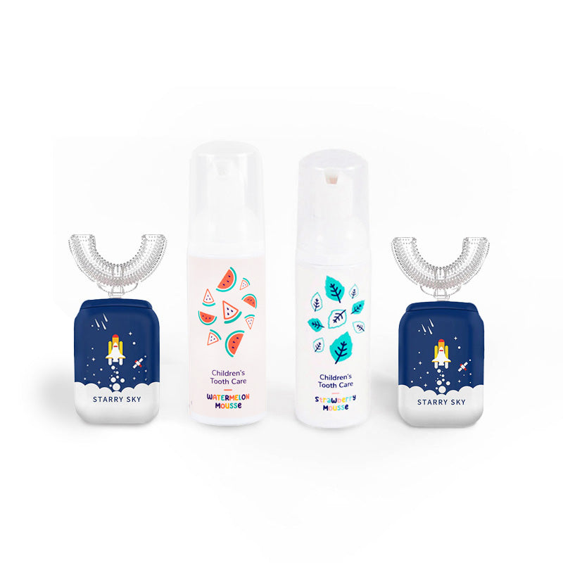 Družinski set Belli Denti® - 2x električna zobna ščetka in 2x penasta zobna pasta