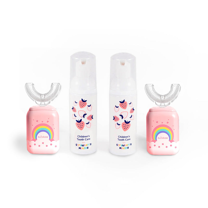 Družinski set Belli Denti® - 2x električna zobna ščetka in 2x penasta zobna pasta