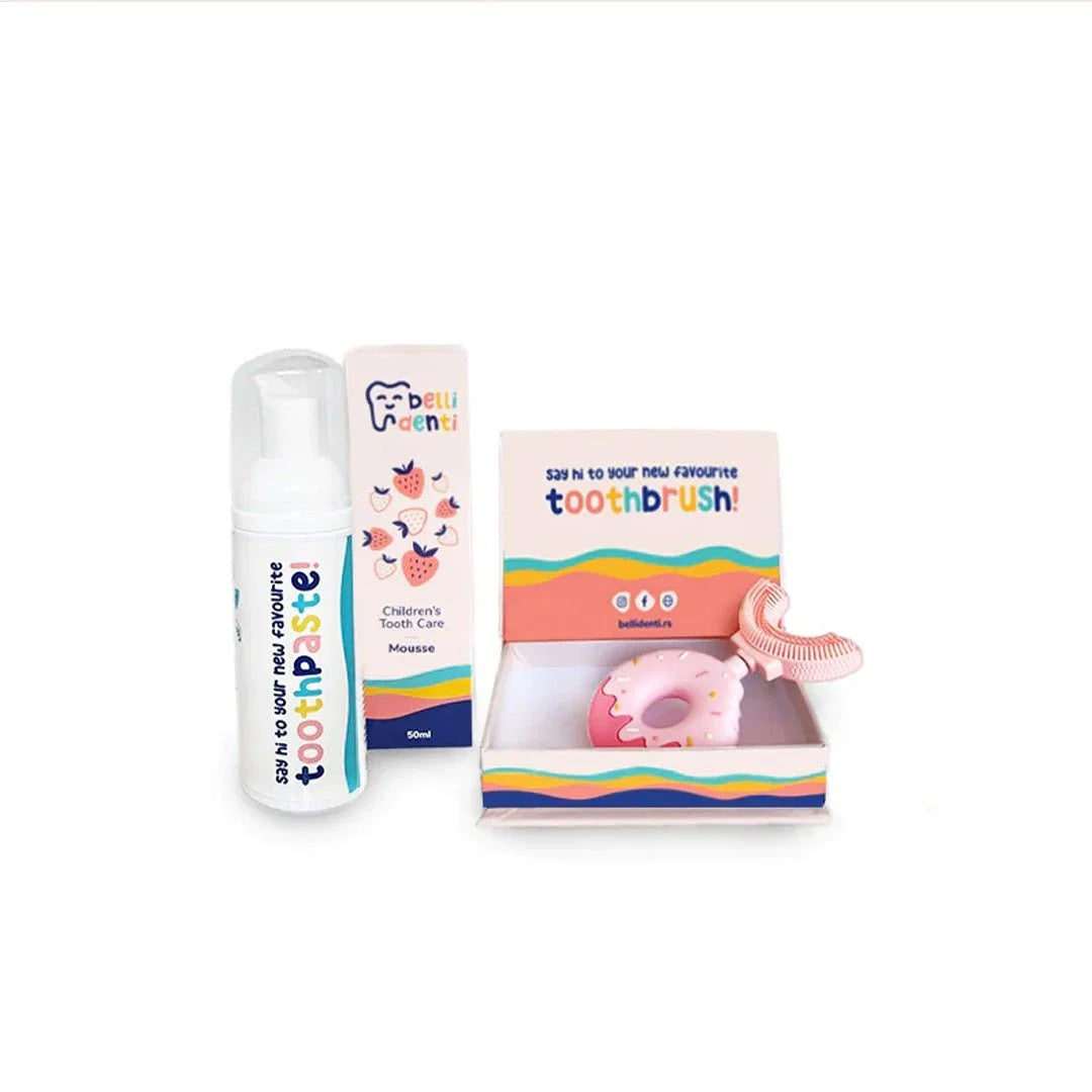 Belli Denti® komplet - zobna ščetka in penasta zobna pasta