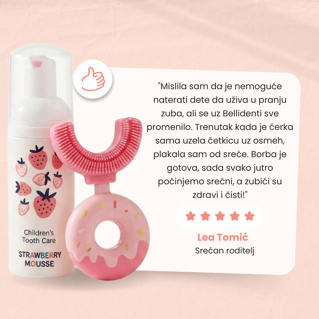 Belli Denti® komplet - zobna ščetka in penasta zobna pasta