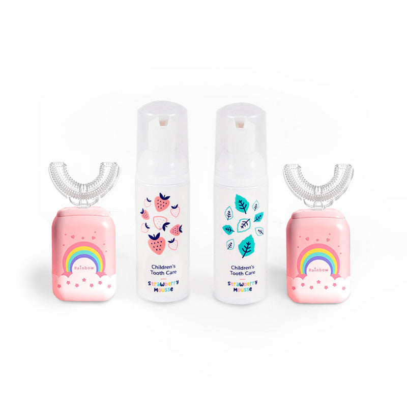 Družinski set Belli Denti® - 2x električna zobna ščetka in 2x penasta zobna pasta