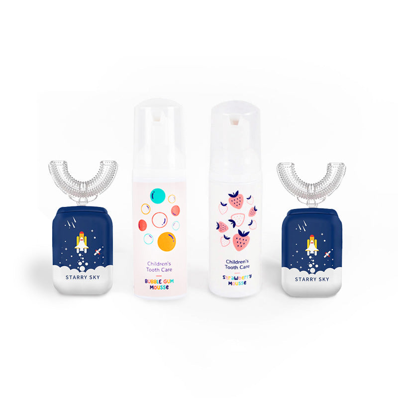 Družinski set Belli Denti® - 2x električna zobna ščetka in 2x penasta zobna pasta