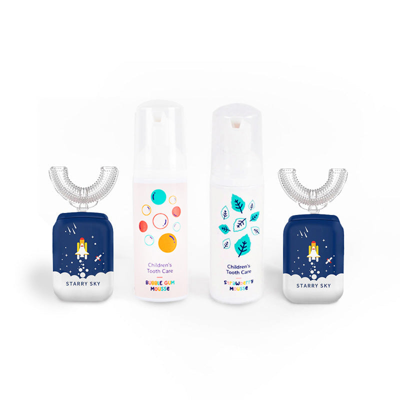 Družinski set Belli Denti® - 2x električna zobna ščetka in 2x penasta zobna pasta