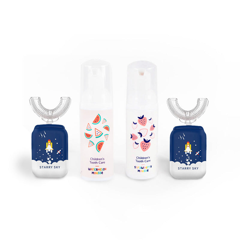 Družinski set Belli Denti® - 2x električna zobna ščetka in 2x penasta zobna pasta