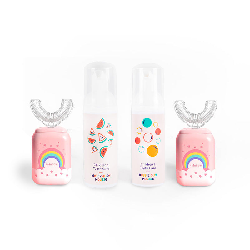 Družinski set Belli Denti® - 2x električna zobna ščetka in 2x penasta zobna pasta